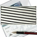 Black/White 3D Lenticular Checkbook Cover (Stripes)
